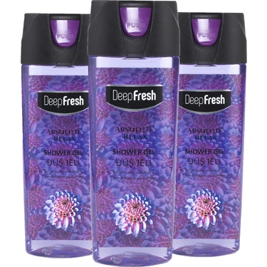 Deep Fresh Pratik Kapaklı Duş Jeli Absolute Relax 3 x 500