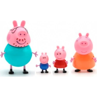 Peppa Pig Oyuncak Figür 4'lü Anne Baba George