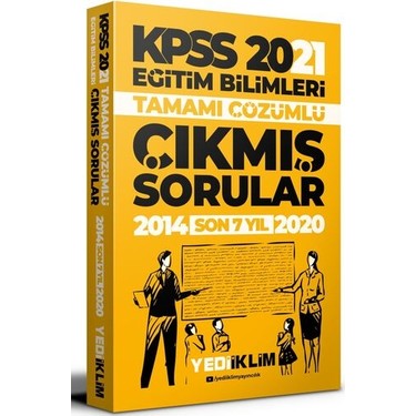 Yediiklim Yayinlari 2021 Kpss Egitim Bilimleri Tamami Kitabi