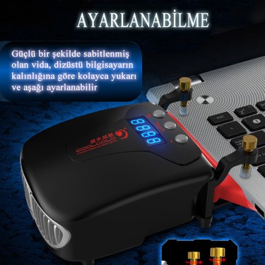 Ice Coorel K6 Laptop Cooler Six Cooling Fan Strong Wind Speed Gaming Laptop Cooling Pad Notebook Stand For 12 15 6 Inch Laptop Laptop Cooling Pads Aliexpress