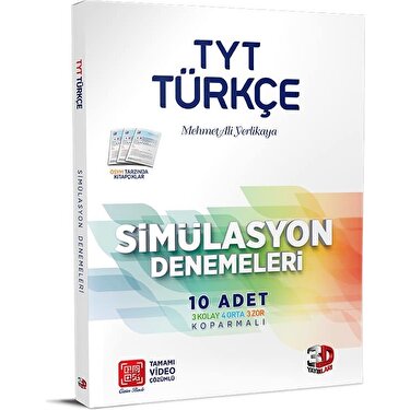 3d Yayinlari Tyt Turkce 10 Lu Simulasyon Denemeleri Tamami Kitabi