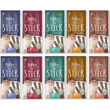 Reflex Stick Karışık Kedi Ödül Maması x 10