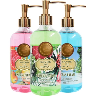 Savon De Royal Tropical Luxury Vegan Sıvı Sabun Karma Paket 3 x 500