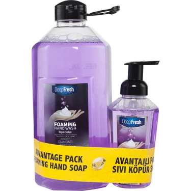 Deep Fresh Diamond Köpük Sabun Amethyst 2,5 Lt & 400 ml Avantaj