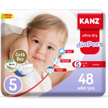 Kanz Bebek Bezi 5 Numara