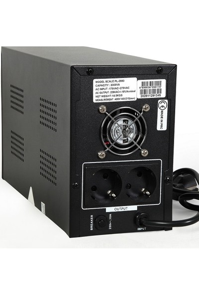 Powerful PL-2000 2000VA Line Interactive Ups Kesintisiz Güç Kaynağı