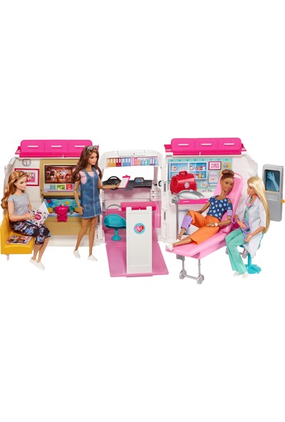 Barbie'nin Ambulansı, 60 Cm, Işıklı ve Sesli Frm19
