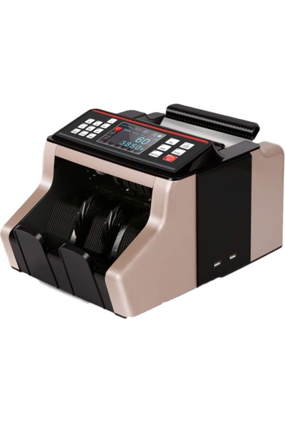 HunterTec Karışık Para Sayma Makinesi Sahte Para Tespit Genel Acıklamalı Konuşan Makina Siyah