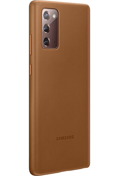 Samsung Galaxy Note 20 Deri Kılıf - Kahverengi EF-VN980LAEGWW