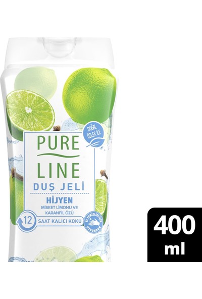 Pure Line Hijyen Misket Limonu & Karanfil Özü Duş Jeli 400 ml