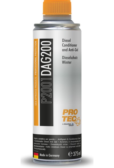 Protec Dizel Donma Önleyici 375 ml - Kışlık Dizel Yakıt Katkısı