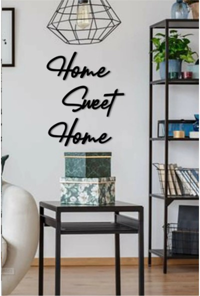Dem Studio Home Sweet Home Dekoratif Ahşap Modern Duvar Tablosu
