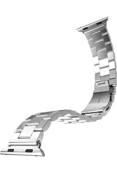 Arabulalaca Apple Watch Uyumlu 44MM Çelik Baklalı Kordon 44 mm Kayış Seri 4-5