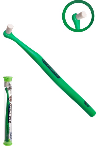 My Miswak Taşınabilir Koyu Yeşil Misvak Diş Fırçası