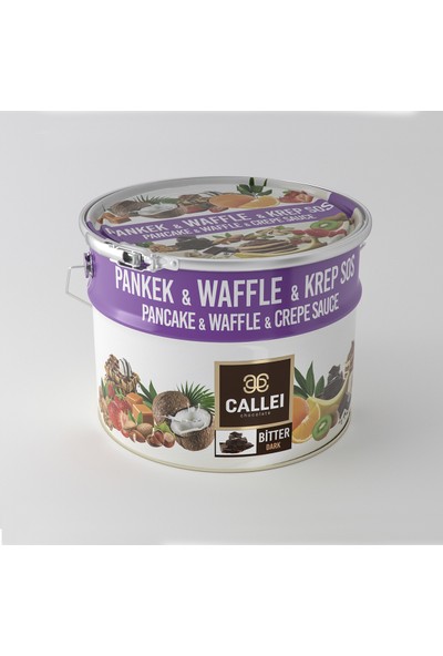Callei Bitter Çikolata Lokma - Waffle - Pancake - Fondü 10 kg