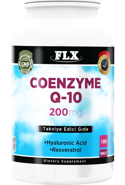 Coenzyme Q-10 200 mg Resveratrol 180 Tablet.