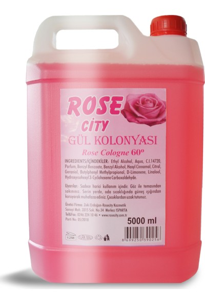 Rose City Rosecity Gül Kolonyası 5000 Ml
