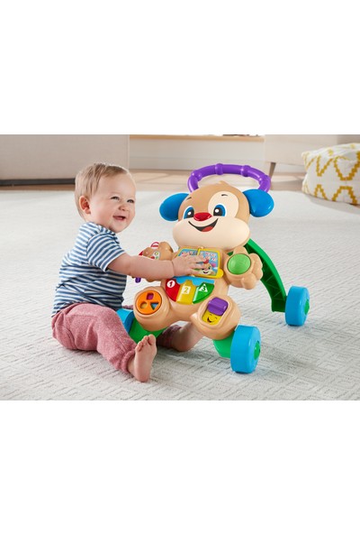 Fisher-Price Eğlen & Öğren Yaşa Göre Gelişim, Eğitici Köpekçik Yürüteç (Türkçe), Aynı Zamanda Renkleri, Şekilleri, Sayıları ve Daha Fazlasını Sunar FTG10