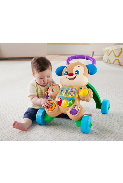 Fisher-Price Eğlen & Öğren Yaşa Göre Gelişim, Eğitici Köpekçik Yürüteç (Türkçe), Aynı Zamanda Renkleri, Şekilleri, Sayıları ve Daha Fazlasını Sunar FTG10