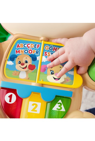 Fisher-Price Eğlen & Öğren Yaşa Göre Gelişim, Eğitici Köpekçik Yürüteç (Türkçe), Aynı Zamanda Renkleri, Şekilleri, Sayıları ve Daha Fazlasını Sunar FTG10