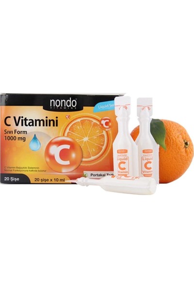 Nondo Vitamin C 1000MG Likit 10ml | 20 Flakon