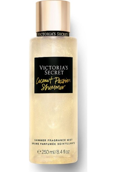 Victoria's Secret Coconut Passion Shimmer Mist 250 ml Simli Işıltılı Kadın Vücut Spreyi
