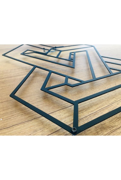 Metalium Concept Dekoratif Metal Duvar Tablosu 3D Görünümlü ÖLÇÜ:36,5X45CM