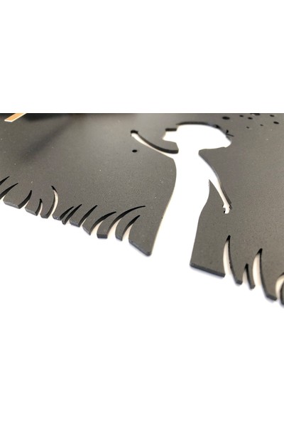 Metalium Concept Dekoratif Roma Rakamlı Metal Duvar Saati Çocuk Dekorlu ÇAP:45CM