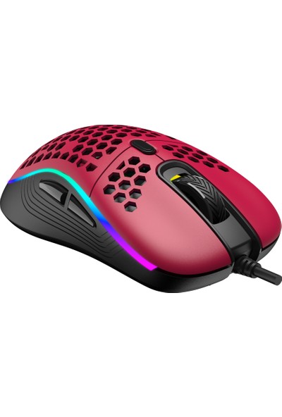 Rampage SMX-R85 Gentle RGB Makrolu Oyuncu Mouse Kırmızı