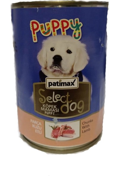 Patimax Puppy Parça Kuzu Etli Yavru Köpek Konservesi 400 gr