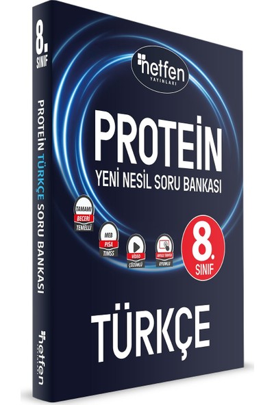 Netfen Yayınları Protein 8. Sınıf Türkçe Yeni Nesil Soru Bankası