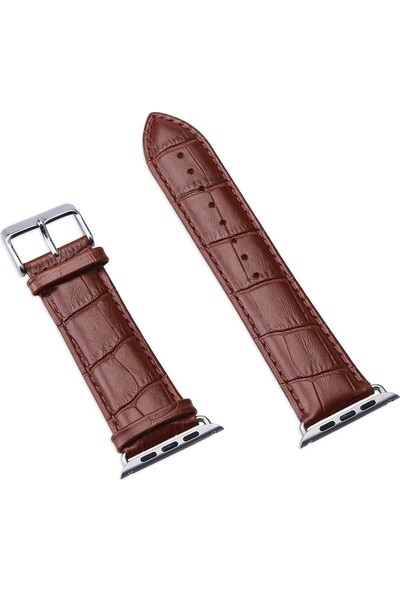 Arabulalaca Apple Watch Uyumlu 42 mm Deri Kordon 42 mm Kayış Seri 1-2-3
