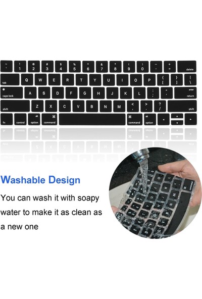 Arabulalaca Apple Macbook Pro 15,4' A1707 Yurtdışı Cihazlarınız İçin Klavye Kuruyucu Us English