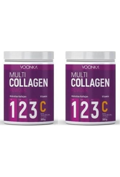 Voonka Multi Collagen Powder + Vitamin C 300 gr x 2