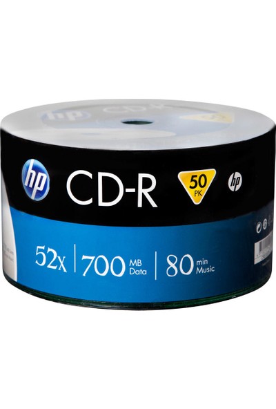 HP BOŞ CD-R 52X 700 MB 80 Min BOŞ CD 50'li Paket
