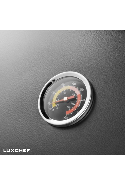 Luxchef LC80 Barbekü Mangal + Kılıf + Önlük + BBQ Eldiveni
