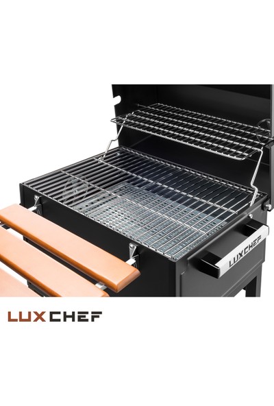 Luxchef LC50 Barbekü Mangal + Kılıf + Önlük + BBQ Eldiveni