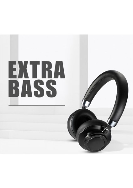 C4U Bluetooth 5.0 Kablosuz Kulaküstü Kulaklık - CS4-03 - Siyah