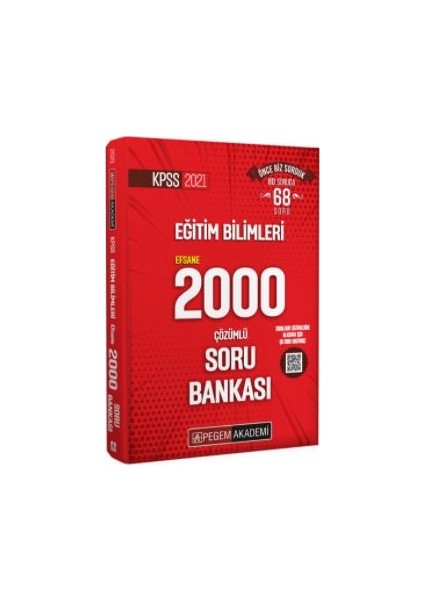 KPSS 2021 Eğitim Bilimleri Çözümlü Efsane 2000 Soru Bankası