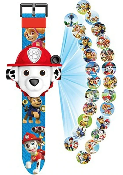 Paw Patrol Projeksiyon Saat Marshall