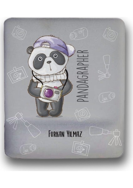 Atölye Çizgi Fotoğrafçı Panda Kişiye Özel Mouse Pad