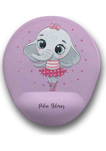Balerin Cute Fil Kişiye Özel Mouse Pad