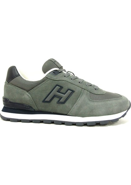 Peru Gri Lacivert Sneakers Bağcıklı Spor Ayakkabı
