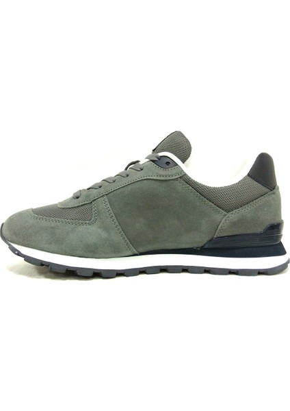 Peru Gri Lacivert Sneakers Bağcıklı Spor Ayakkabı