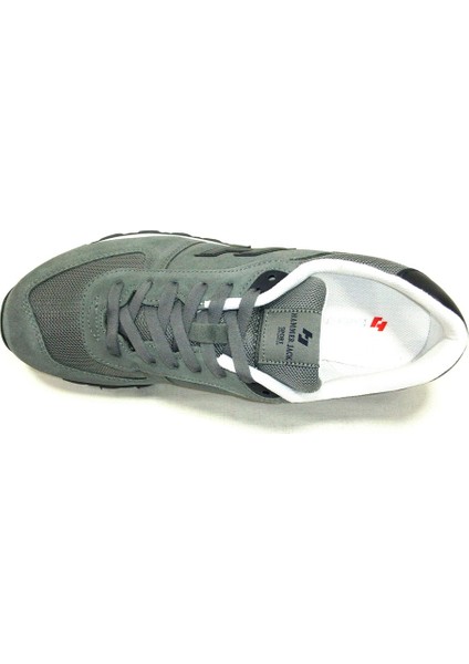 Peru Gri Lacivert Sneakers Bağcıklı Spor Ayakkabı