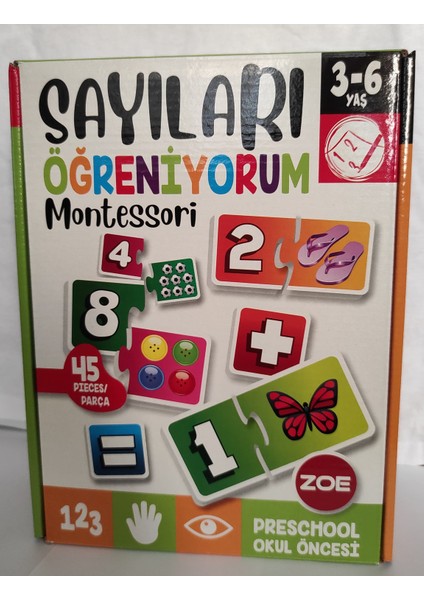 Sayıları Öğreniyorum Montessori Okul Öncesi Eğitici Oyun fiyatları