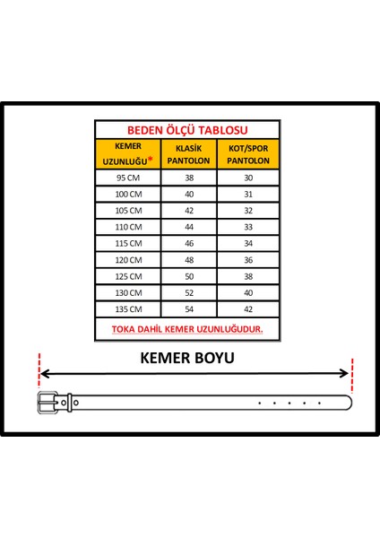 Tek Parça Deri Kumaş Kemeri