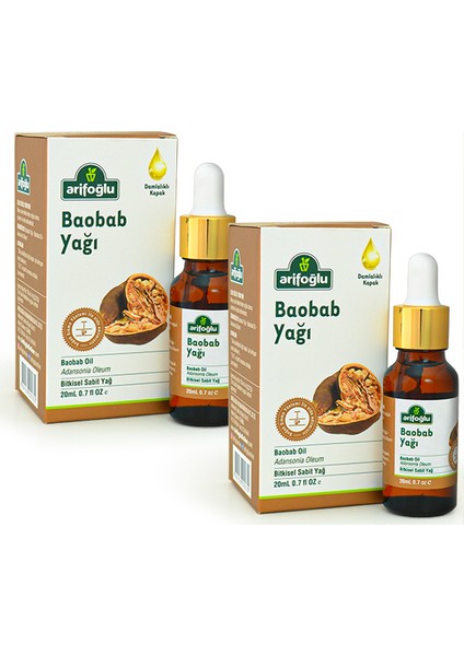 Baobab Yağı 20 + 20 ml 2'li Set