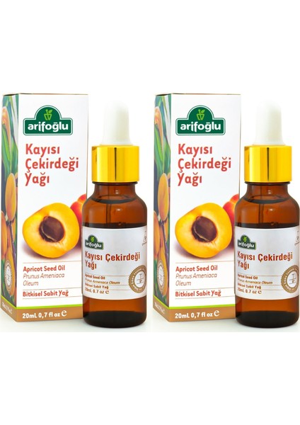 Kayısı Çekirdeği Yağı 20 + 20 ml 2'li Set