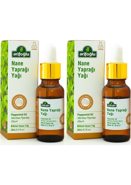 Nane Yaprağı Yağı 20 + 20 ml 2'li Set